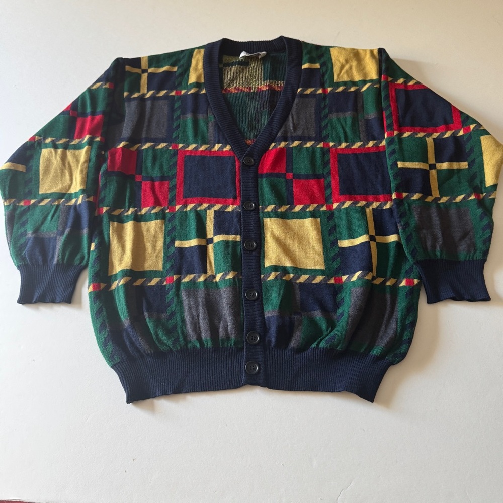 Montegrappa Vintage 100% Wool Merinos Sweater unisex Size 50 Made Italy Casual